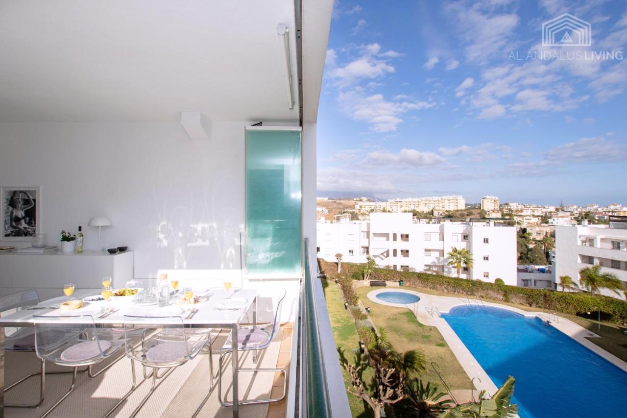 Scandinavian Style Apartment With Amazing Sea Views And South West Facing Sunny Terrace In Miraflores Walking Distance To The Beach! Malaga Luaran gambar